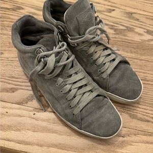 Rag & Bone ‘Kent’ High Top Sneaker in Gray Suede